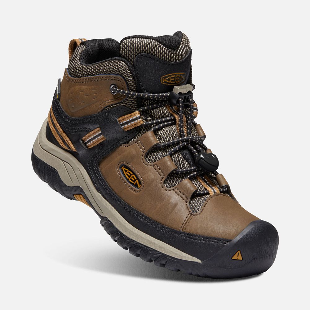 Bottes de Randonnée Keen Enfant Marron/Noir | Targhee Waterproof | XWVOU-0953
